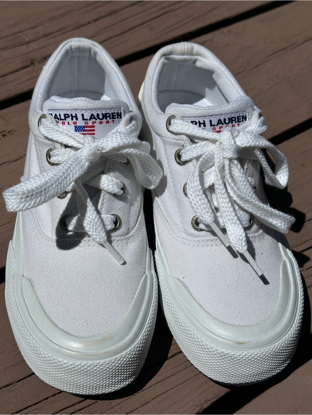 Vintage Ralph Lauren Polo Sport Sneakers Size 5.5.  Like New condition.